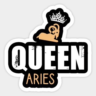Queen aries Sticker